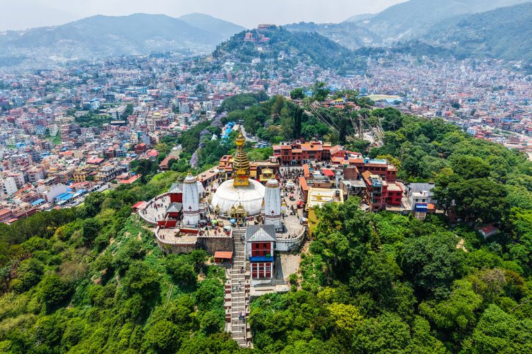 Bird's-Eye view of Swayambhunath