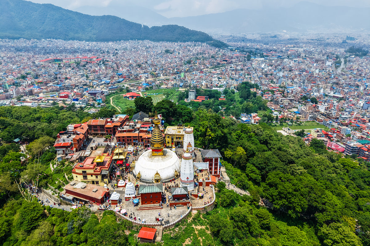 Best Time to Visit Nepal: A Year-Round Travel Guide 2 Sacred Swayambhunath Stupa overlooking Kathmandu