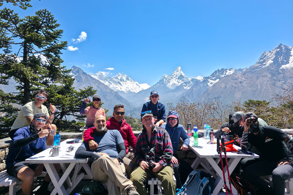 At Hotel Everest View for acclimatization hike At Hotel Everest View for acclimatization hike