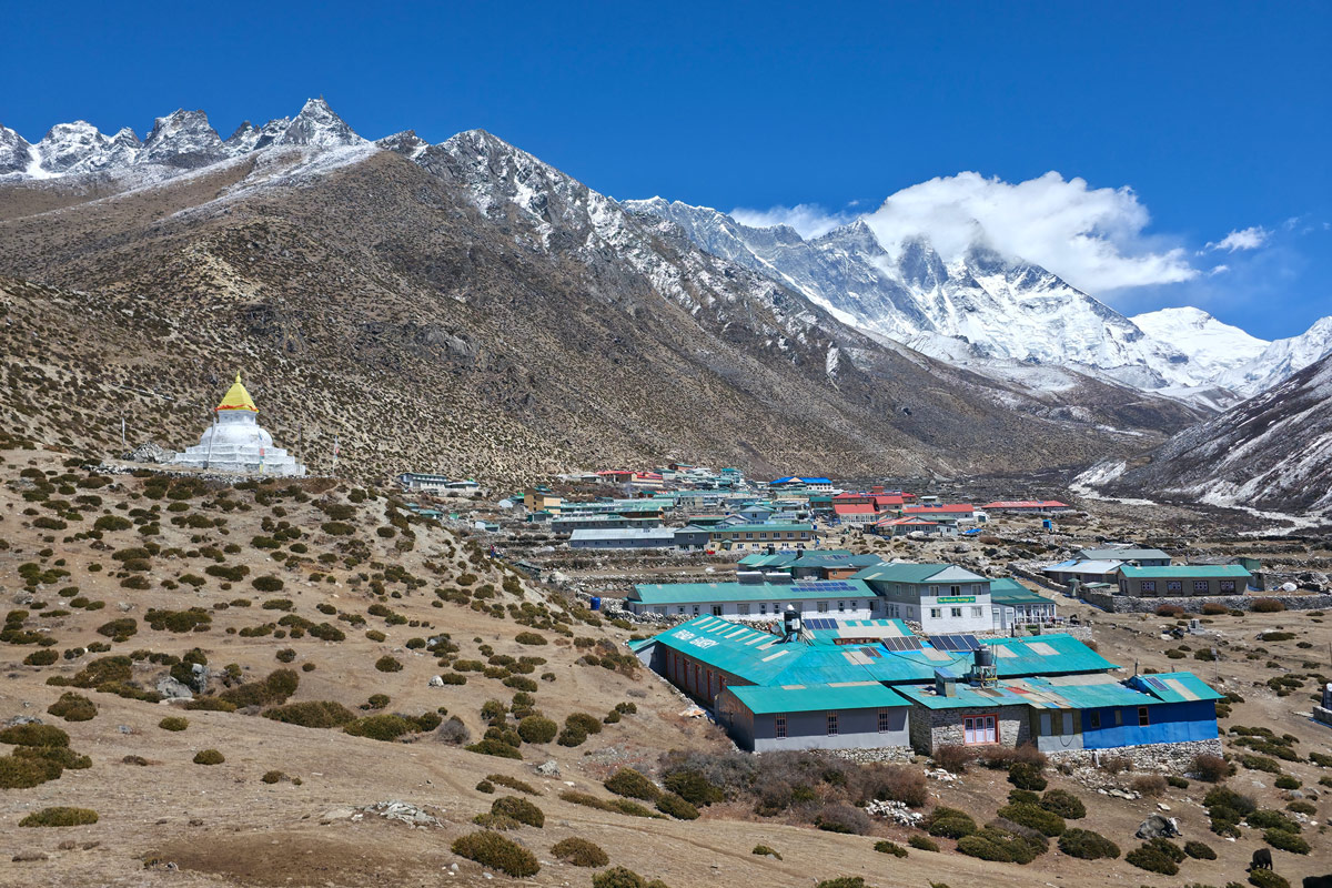 Top Attractions of Everest Base Camp Trek 8 Dingboche village surrounded by towering Himalayas
