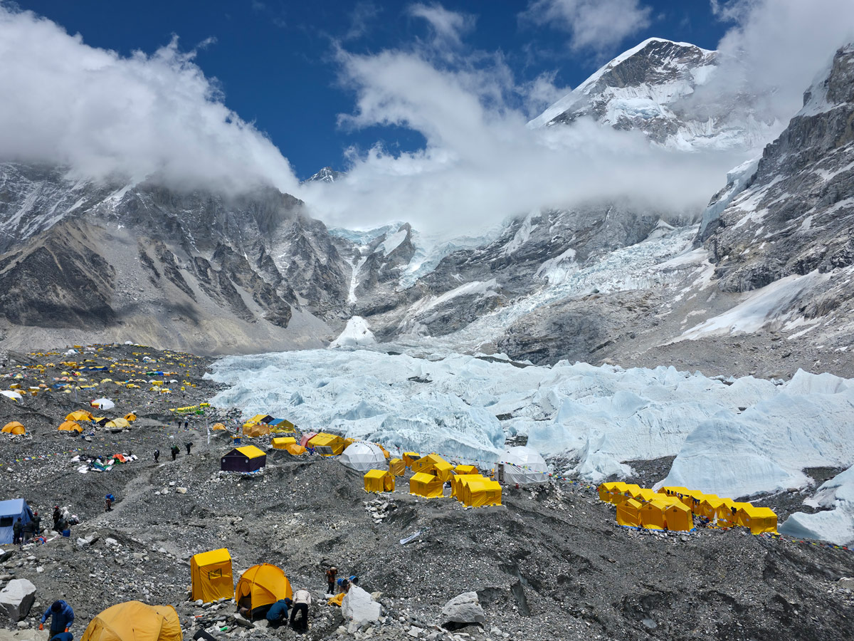 What Altitude Feels Like in the Himalayas 7 Everest Base Camp with expedition tents